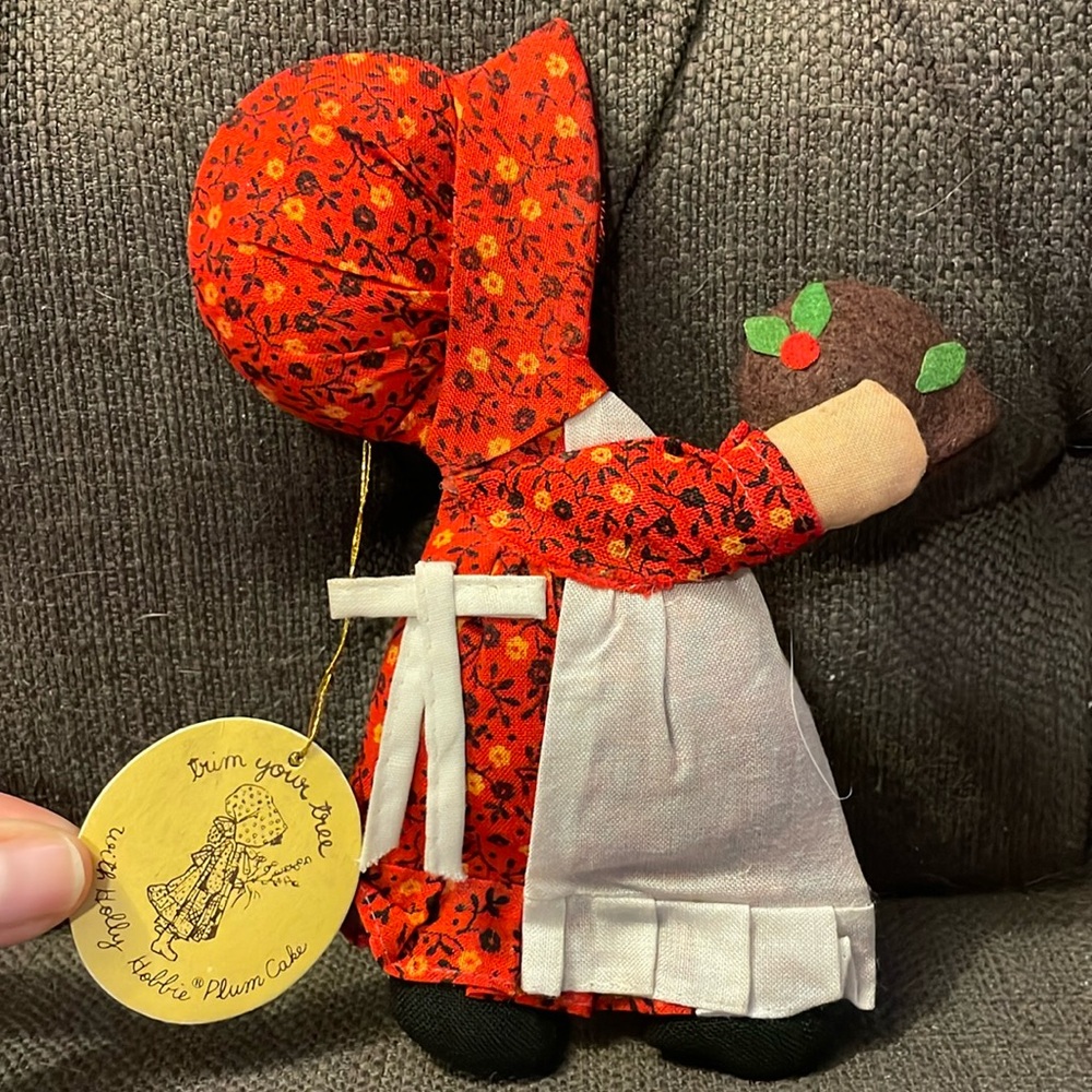 Vintage 1970’s Holly Hobbie Christmas ornament with tag